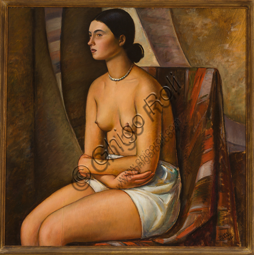 Mario Vellani Marchi (1895 - 1979): "Creole Maiden"; Oil painting on board, cm. 75 x 76.