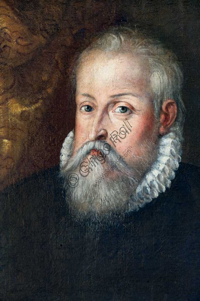 Ferrara, Castello Estense (the Estense Castle), also known as Castle of St. Michael: Portrait of Alfonso d'Este, by Ferrara painter, second half of XVI century.