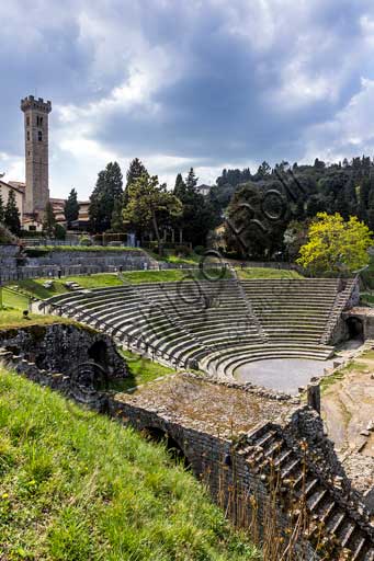 Fiesole, l'area archeologica: il teatro romano.