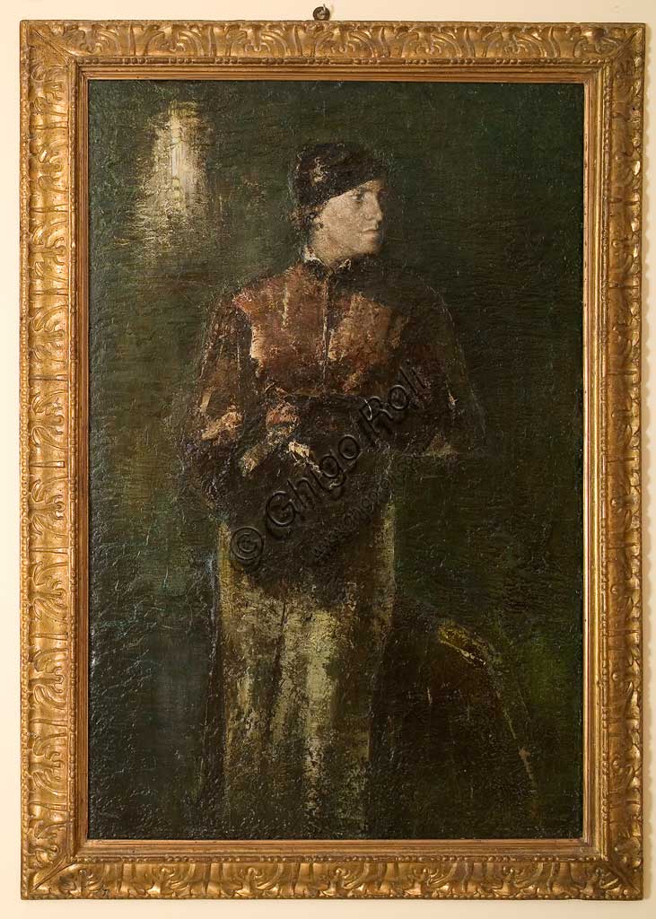 Assicoop - Unipol Collection: Ubaldo Magnavacca (1995 - 1957), "Female figure", oil painting.
