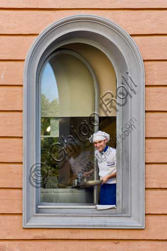 Finestra del risotrante di Casa Artusi.