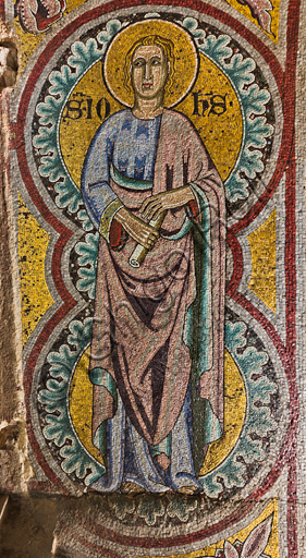 Firenze, Battistero di San Giovanni, i matronei, galleria est,   terza tribuna (delle Vergini Sante):  mosaici dell'ambiente del Maestro di San Gaggio e del Maestro di Santa Cecilia (circa 1300-1310).