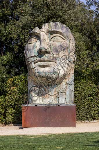   Florence, Boboli Gardens, Prato dell'Uccellare: bronze statue by the Polish artist Igor Mitoraj, installed in 2002.