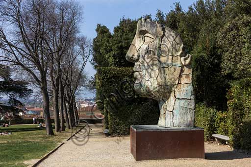   Florence, Boboli Gardens, Prato dell'Uccellare: bronze statue by the Polish artist Igor Mitoraj, installed in 2002.