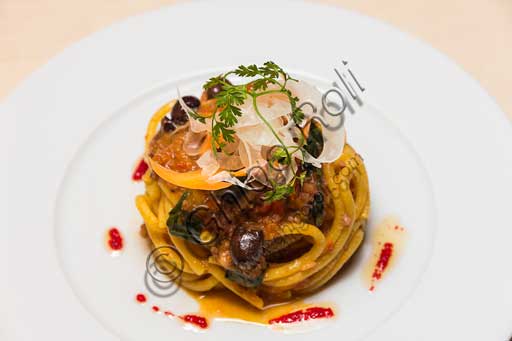  Florence, Olio & Convivium Restaurant: pici (a kind of Tuscan pasta) with an octopus sauce.