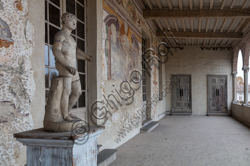 Fontanellato, Rocca Sanvitale: la loggia della fortezza.