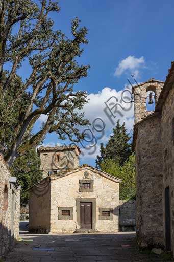 Gaiole in Chianti, Castello di Ama:  scorcio del borgo.