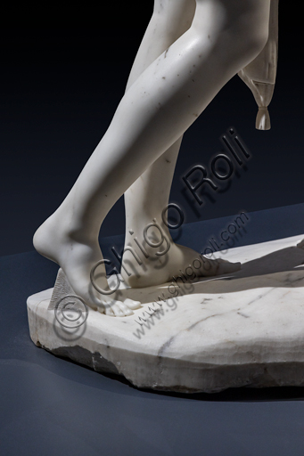 "Le tre Grazie", 1812-17, di Antonio Canova (1757 - 1822), marmo. Dettaglio con gambe e piedi. 