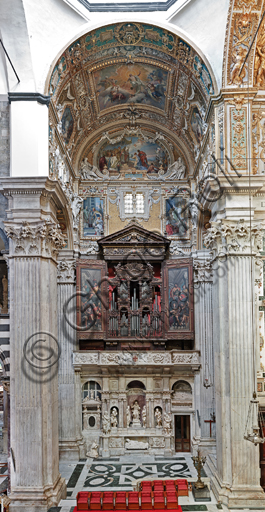 Genova, Duomo (Cattedrale di S. Lorenzo),  interno, Cappella Cybo (braccio settentrionale del transetto): veduta generale.