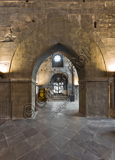 , Genoa, Duomo (St. Lawrence Cathedral): the south wall of the tribune,  towards S. Lorenzo street.