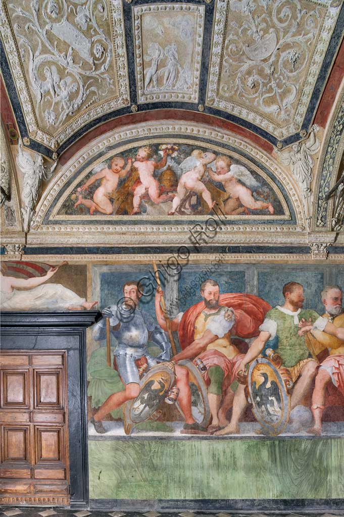 Genoa, Villa del Principe (Palazzo di Andrea Doria), the Loggia of the Heroes: Andrea Doria's ancestors . Frescoes by Perin del Vaga (Pietro Bonaccorsi), 1530 - 1533.