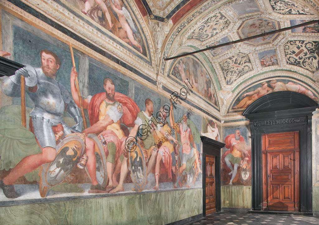 Genoa, Villa del Principe (Palazzo di Andrea Doria), the Loggia of the Heroes: Andrea Doria's ancestors . Frescoes by Perin del Vaga (Pietro Bonaccorsi), 1530 - 1533.