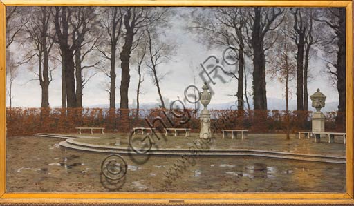 Piacenza, Galleria Ricci Oddi: "The Turin Royal Gardens after the March rains", by Marco Calderini.