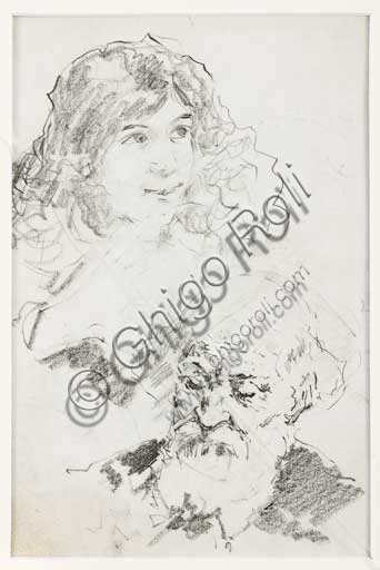 Assicoop - Unipol Collection: Unknown artist, "Young girl and bearded old man".