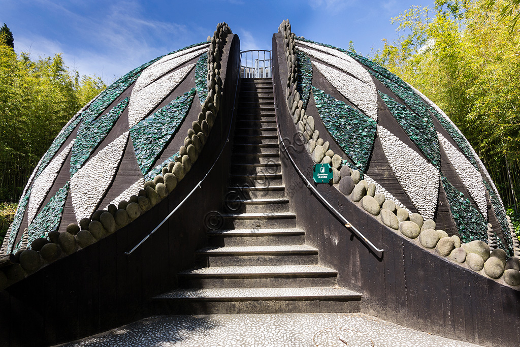 Pinocchio Park, the Land of Toys: "The huge dog-fish", work by Marco Zanuso. Detail.