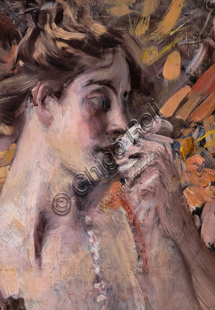 “Crying Woman”, by Giovanni Boldini, 1911, oil painting on canvas.