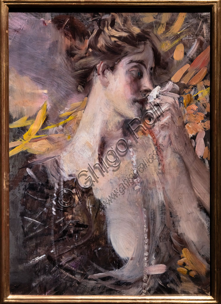 “Crying Woman”, by Giovanni Boldini, 1911, oil painting on canvas.