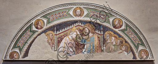 Basilica di Santa Croce: "Incoronazione della Vergine", prima metà XIV secolo, di Maso di Banco, affresco staccato.
