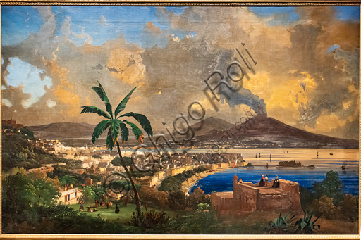 Ippolito Caffi: "Veduta di Napoli", olio su tela, 1846.