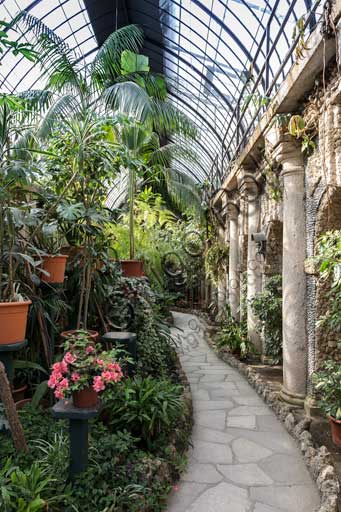   Isola Bella, the Borromeo Palace, the park with the Baroque Italian garden:  the greenhouse.