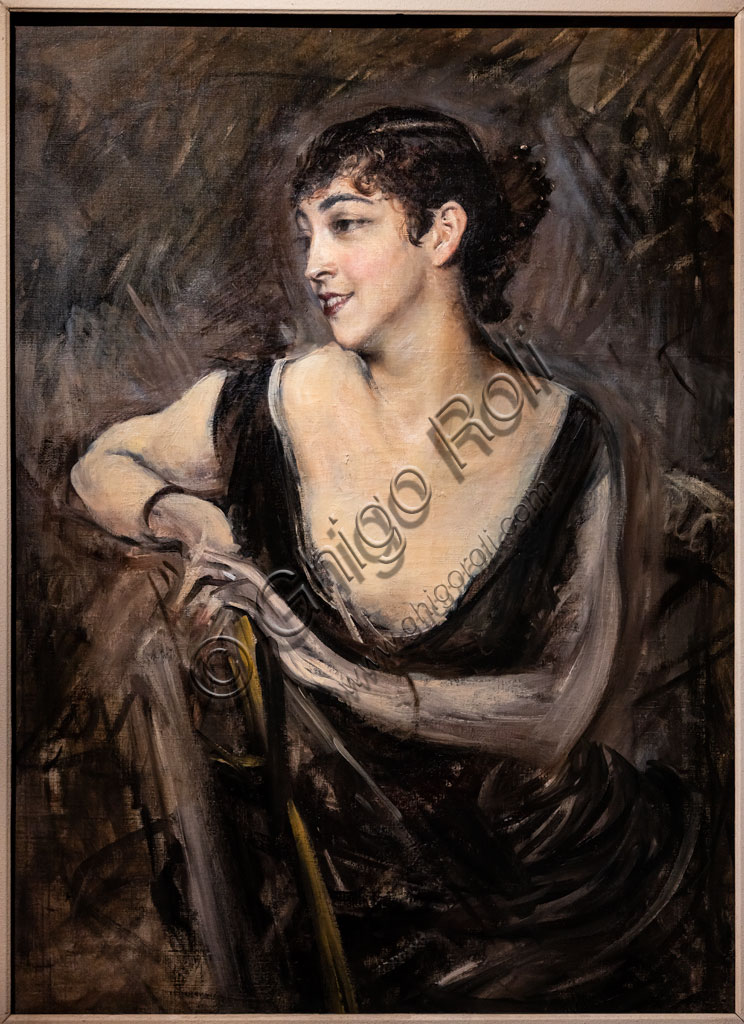 “The Countess of Rasty”, by Giovanni Boldini, 1879, oil painting on canvas.