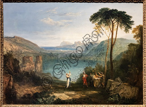 Joseph Mallord William Turner: "The Lake of Avernus, Aeneas, the Cumaean Sybil", oil painting, 1814-5.
