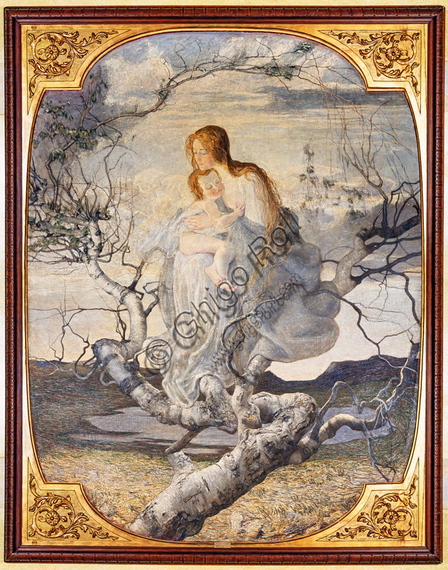 ”L’angelo della vita”, di Giovanni Segantini, 1894, dipinto a olio.