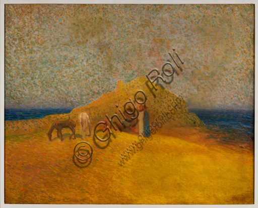 Collezione Assicoop - Unipol: Martelli Ugo (Ferrara,1881 - 1921), "L'attesa", olio su tela.