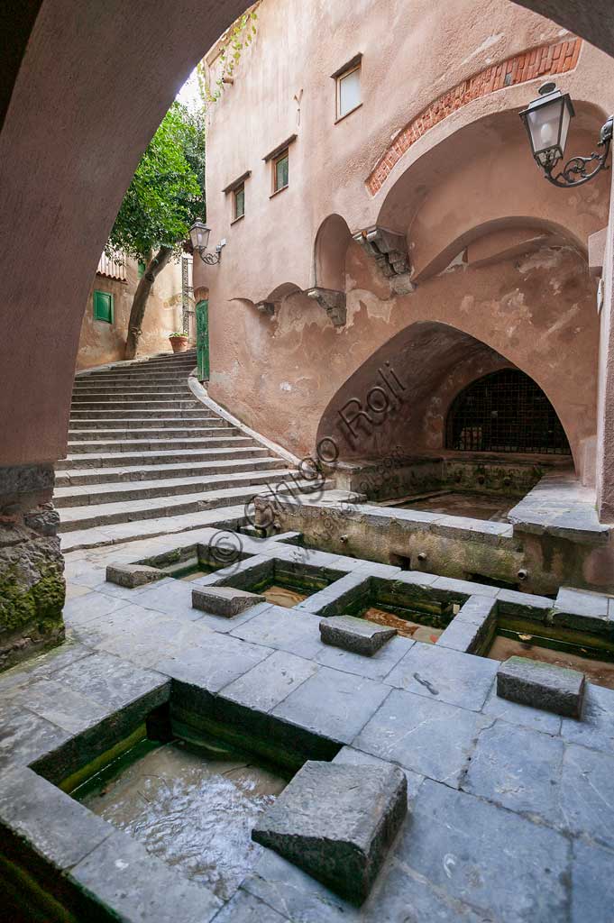 Cefalù: partial view of the ancient wash houses, known as the Medieval Wash-house.