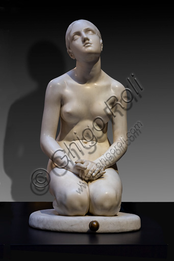Lorenzo Bartolini: "Faith in God", marble sculpture, 1835.