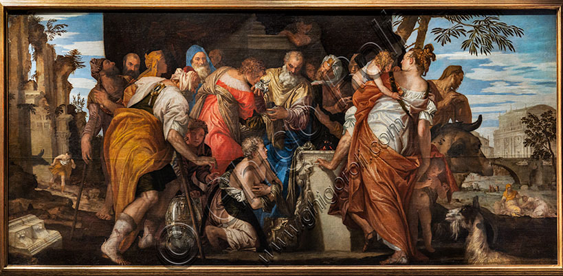 “David’s Anointing”, by Paolo Caliari, known as Veronese, 1550-2, oil painting on canvas.
