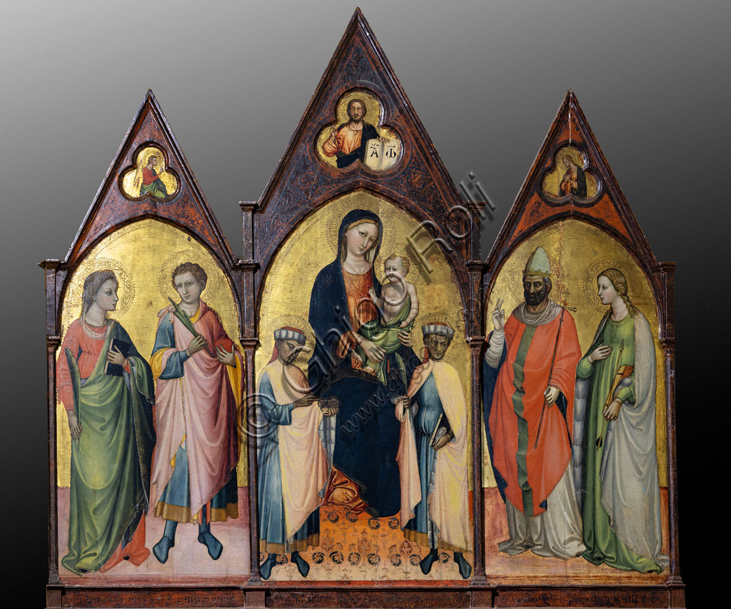 “Madonna with Infant Jesus and Saints”, by Lorenzo di Bicci, 1395.Florence, Church of St. Ambrose.