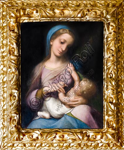 Modena, Galleria Estense: "Madonna con Bambino o Madonna Campori", (1517 - 1518) del Correggio (Antonio Allegri). Olio su tavola.