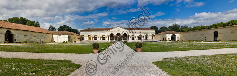 Mantua, Palazzo Te (Gonzaga's Summer residence): the Eastern Façade that faces the garden.