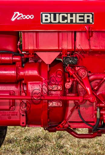 Old Tractor. Detail.Make: BucherModel: D - 2000Year: 1962Fuel: Diesel oilNumber of Cylinders: 2Displacement: 2.000 ccHorse Power:  28 HPCharacteristics: MWM engine