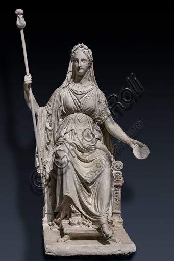  "Marie Louise of Hapsburg as Concordia", 1810, by Antonio Canova (1757 - 1822), plaster. 