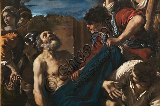  Modena, Galleria Estense:  "The Martyrdom of St. Peter", by Guercino (Giovanni Francesco Barbieri) (1591 - 1666). Detail.