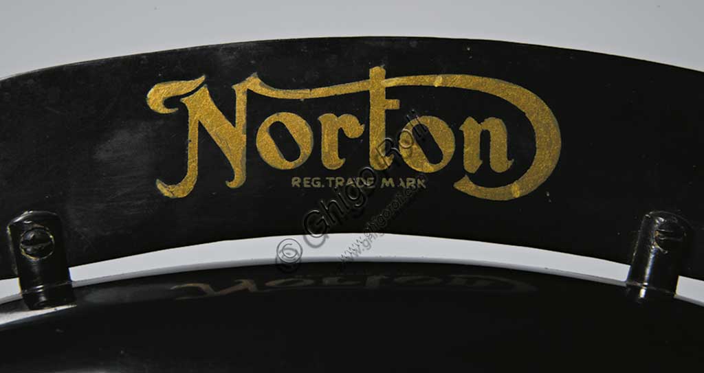 Ancient Motorbike Norton 500 CS1 - Camshaft One. Trademark.