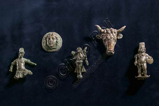  Modena, Civic Museum of Archaelogy and Ethnology: Roman bronze figurines from the Modena territory. Imperial Age.