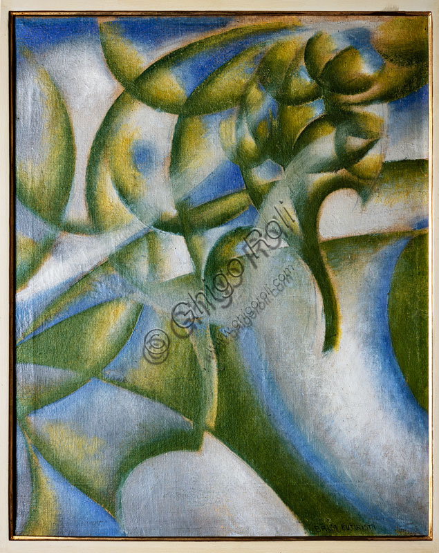  "Softness of Spring", by Giacomo Balla, oil painting, 1917.