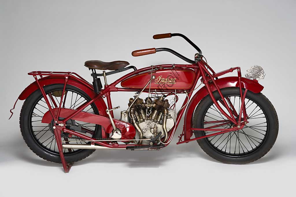 Ancient Motorbike Indian Scout.