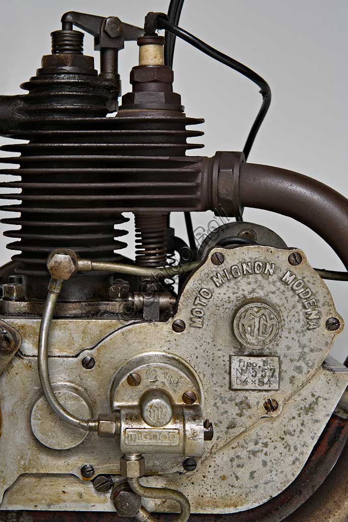 Ancient Motorbike  Mignon 125 N. Engine.