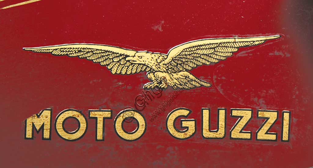 Ancient Motorbike Moto Guzzi 4 VT SS Casa. Trademark.