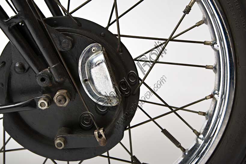 Vintage motorcycle “Velocette GP MSS 500”Brand: Velocettemodel: GP MSS 500country: United Kingdom - Birminghamyear: 1938condition: restoreddisplacement: 495 (bore and stroke 81 x 96)engine: single-cylinder with overhead valvesrod and rocker armsgearbox: four-speedCreated in 1905 in Birmingham by John Taylor and William Gue, Veloce Limited, later Velocette, began producing motorcycles as early as 1908. Its brand, which has always been predominantly oriented towards racing, is in the hearts of all British motorcyclists for the numerous victories that some of this company's particularly fast and reliable models have achieved.This model is part of the overhead valve M series, designed by Percy Goodman, and triumphed at the Isle of Man Tourist Trophy in the same year, winning first and second place in the Junior category, and coming second in the Senior category.