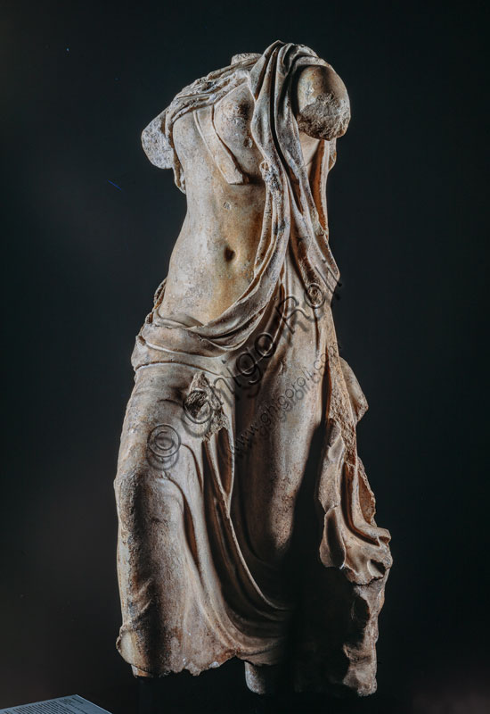  Civic Archaeological Museum:  Aphrodite, female statue with balteus and drapery from via Nerino.