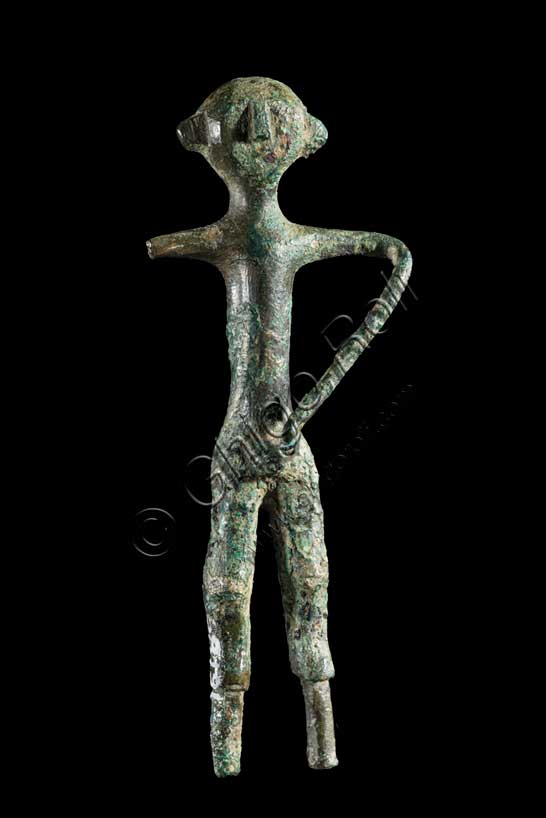 Museo Civico Archeologico di Bologna: bronzetto votivo.Inv.  68191