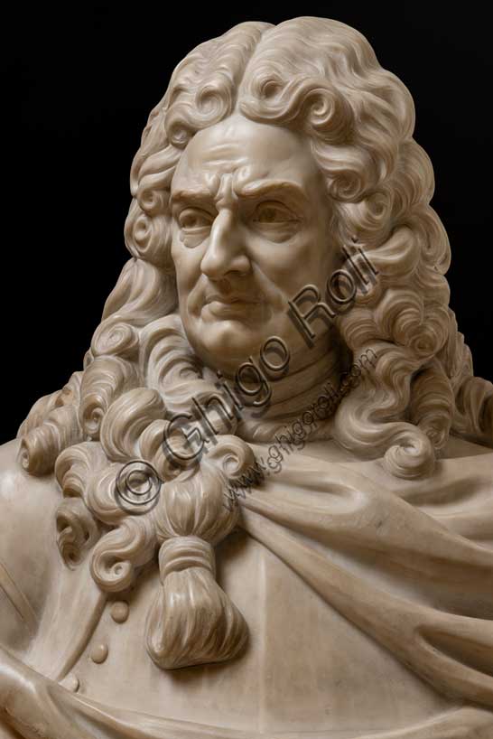 Museo Civico Archeologico di Bologna: busto di Luigi Ferdinando Marsili, scienziato, geologo e botanico.