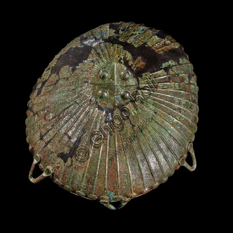 Museo Civico Archeologico di Bologna: Grande patera bacellata in bronzo.Inv. 261325