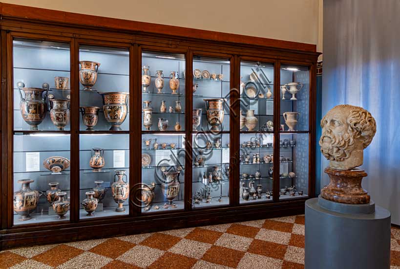Museo Civico Archeologico di Bologna: veduta della sala della collezione greca.