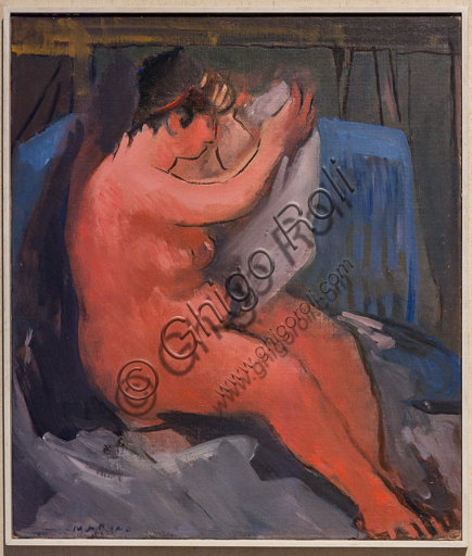 Museo Novecento: "Nudo", di Marino Marini, 1937-8. Olio su tela.